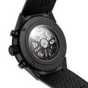  Shop Authentic Tag Heuer Carrera Automatic Chronograph Black Dial Black Rubber Strap Watch for Men - CBG2A90.FT6173 - Luxxuri