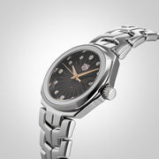  Shop Authentic Tag Heuer Link Quartz Black Dial Silver Steel Strap Watch for Women - WBC131F.BA0649 - Luxxuri