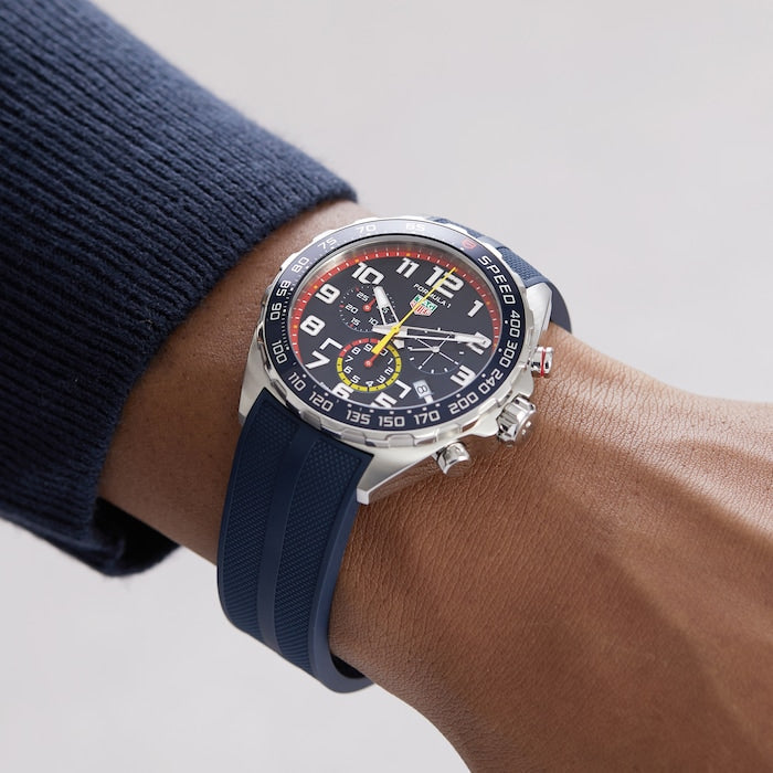  Shop Authentic Tag Heuer Formula 1 Red Bull Racing Chronograph Blue Dial Blue Rubber Strap Watch for Men - CAZ101AL.FT8052 - Luxxuri