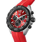  Shop Authentic Tag Heuer Formula 1 Chronograph Red Dial Red Rubber Strap Watch for Men - CAZ101AN.FT8055 - Luxxuri