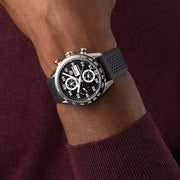  Shop Authentic Tag Heuer Carrera Chronograph Black Dial Black Rubber Strap Watch for Men - CBN2A1AA.FT6228 - Luxxuri