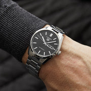  Shop Authentic Tag Heuer Carrera Day Date Automatic Black Dial Silver Steel Strap Watch for Men - WBN2010.BA0640 - Luxxuri