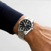  Shop Authentic Tag Heuer Carrera Date Black Dial Silver Steel Strap Watch for Men - WBN2110.BA0639 - Luxxuri