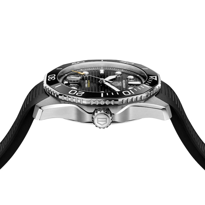  Shop Authentic Tag Heuer Aquaracer Professional 300 Automatic Black Dial Black Rubber Strap Watch for Men - WBP201A.FT6197 - Luxxuri