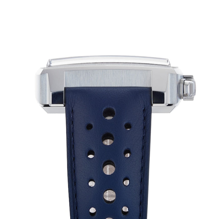  Shop Authentic Tag Heuer Monaco Gulf Automatic Chronograph Blue Dial Blue Leather Strap Watch for Men - CBL2115.FC6494 - Luxxuri