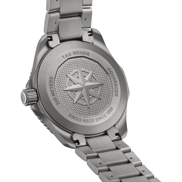  Shop Authentic Tag Heuer Aquaracer Professional 200 Solargraph Quartz Black Dial Silver Steel Strap Watch for Men - WBP1180.BF0000 - Luxxuri