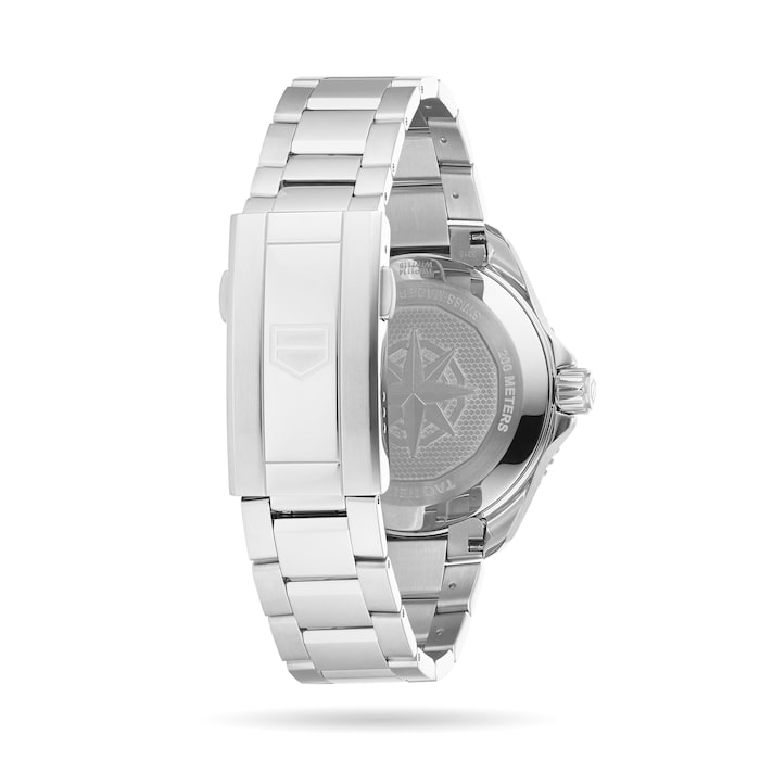  Shop Authentic Tag Heuer Aquaracer Professional 200 Solargraph Quartz Black Dial Silver Steel Strap Watch for Men - WBP1114.BA0000 - Luxxuri