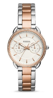  Shop Authentic Fossil Tailor White Dial Two Tone Steel Strap Watch for Women - ES4396 - Luxxuri