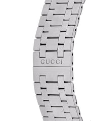  Shop Authentic Gucci 25H Quartz Silver Dial Silver Steel Strap Unisex Watch - YA163407 - Luxxuri