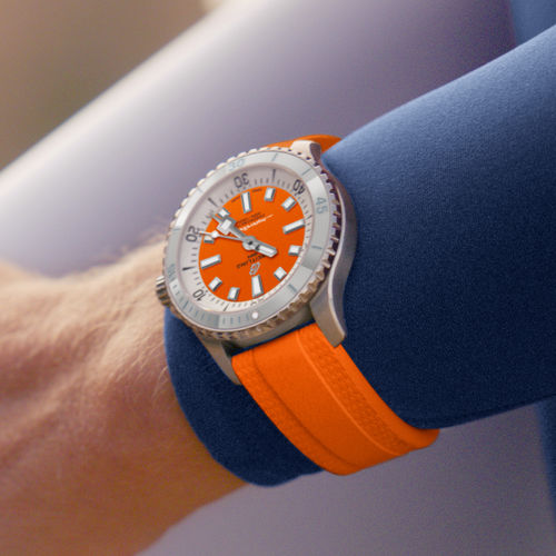  Shop Authentic Breitling Superocean Automatic 36 Orange Dial Orange Rubber Strap Watch for Men - A17377211O1S1 - Luxxuri