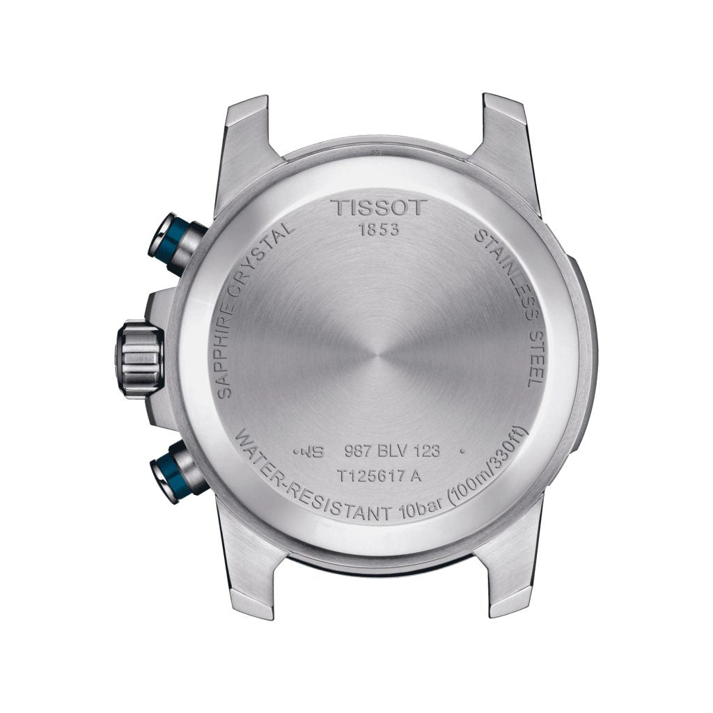  Shop Authentic Tissot Supersport Chrono Blue Dial Silver Steel Strap Watch For Men - T125.617.11.041.00 - Luxxuri