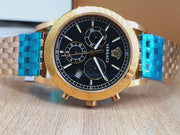  Shop Authentic Versace Sport Tech Chronograph Black Dial Gold Steel Strap Watch for Men - VELT00419 - Luxxuri