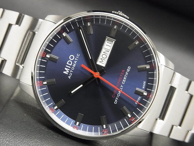  Shop Authentic Mido Commander II Automatic Chronometer Blue Dial Silver Steel Strap Watch For Men - M021.431.11.041.00 - Luxxuri