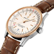  Shop Authentic Breitling Navitimer Automatic 38mm Leather Strap Mens Watch - A17325211G1P1 - Luxxuri