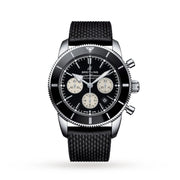  Shop Authentic Breitling Superocean Heritage B01 Chronograph 44 Black Dial Black Mesh Bracelet Watch for Men - AB0162121B1S1 - Luxxuri