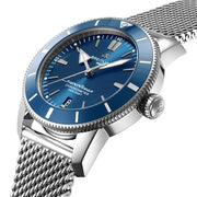  Shop Authentic Breitling Superocean Heritage B20 Automatic 44 Blue Dial Silver Mesh Bracelet Watch for Men - AB2030161C1A1 - Luxxuri