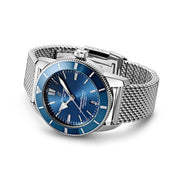  Shop Authentic Breitling Superocean Heritage B20 Automatic 44 Blue Dial Silver Mesh Bracelet Watch for Men - AB2030161C1A1 - Luxxuri