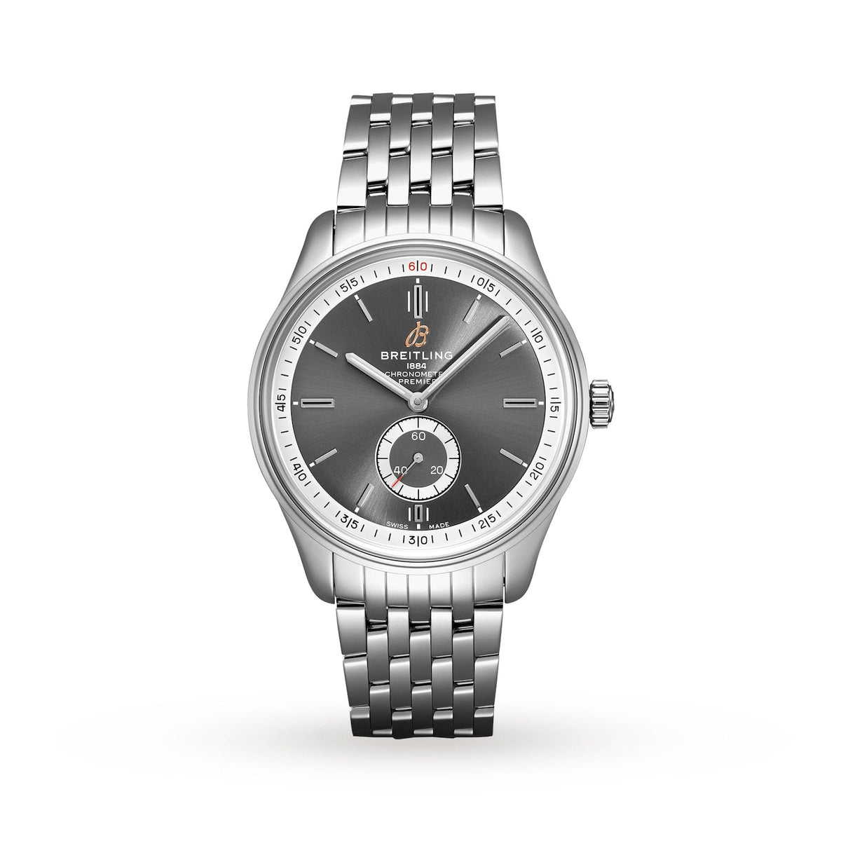  Shop Authentic Breitling Premier Automatic 40mm Stainless Steel Anthracite Dial Mens Watch - A37340351B1A1 - Luxxuri