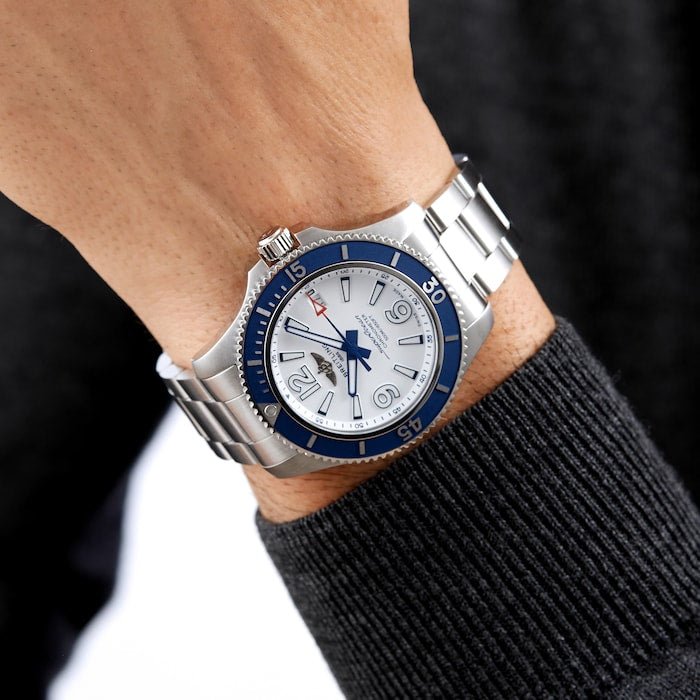  Shop Authentic Breitling Superocean 42mm White Dial Silver Steel Strap Watch for Men - A17366D81A1A1 - Luxxuri