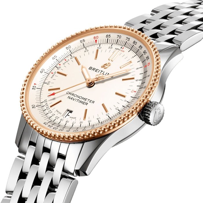  Shop Authentic Breitling Navitimer Automatic 38mm Stainless Steel Mens Watch - A17325211G1A1 - Luxxuri