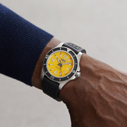  Shop Authentic Breitling Superocean Automatic 44mm Yellow Dial Black Rubber Strap Watch for Men - A17367021I1S1 - Luxxuri