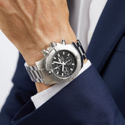  Shop Authentic Breitling Avenger Chronograph 43 Black Dial Silver Steel Strap Watch for Men - A13385101B1A1 - Luxxuri