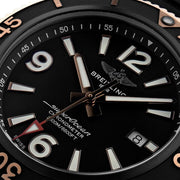  Shop Authentic Breitling Superocean Automatic 46mm Black Dial Black Rubber Strap Watch for Men - U17368221B1S1 - Luxxuri