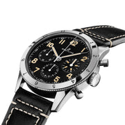  Shop Authentic Breitling Avi Ref. 765 1953 Re-Edition Black Dial Black Leather Strap Watch for Men - AB0920131B1X1 - Luxxuri