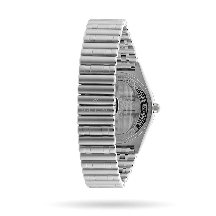  Shop Authentic Breitling Chronomat Automatic 36 Green Dial Silver Steel Strap Watch for Women - A10380101L1A1 - Luxxuri