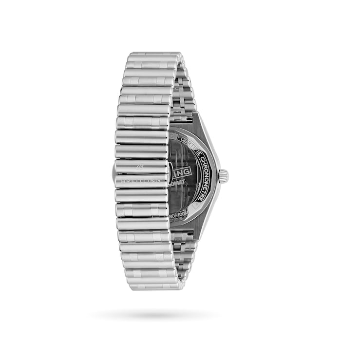  Shop Authentic Breitling Chronomat Automatic 36 Diamonds White Dial Silver Steel Strap Watch for Women - A10380591A1A1 - Luxxuri