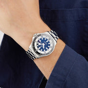  Shop Authentic Breitling Superocean Automatic 44mm Blue Dial Silver Steel Strap Watch for Men - A17376211C1A1 - Luxxuri