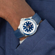  Shop Authentic Breitling Superocean Automatic 42mm Blue Dial Blue Rubber Strap Watch for Men - A17375E71C1S1 - Luxxuri