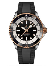  Shop Authentic Breitling Superocean Automatic 42mm 18K Red Gold & Black Dial Black Rubber Strap Watch for Men - U17375211B1S1 - Luxxuri