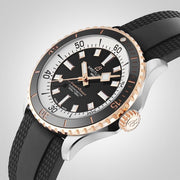  Shop Authentic Breitling Superocean Automatic 42mm 18K Red Gold & Black Dial Black Rubber Strap Watch for Men - U17375211B1S1 - Luxxuri