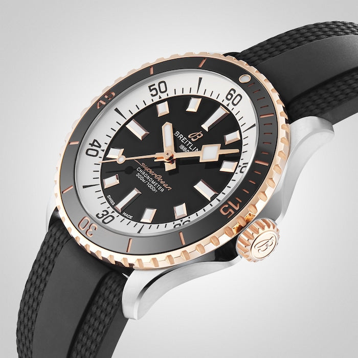  Shop Authentic Breitling Superocean Automatic 42 Black Dial Black Rubber Strap Watch for Men - U17375211B1S1 - Luxxuri