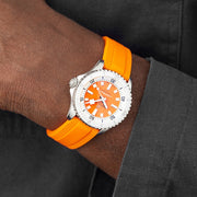  Shop Authentic Breitling Superocean Automatic 36 Orange Dial Orange Rubber Strap Watch for Men - A17377211O1S1 - Luxxuri