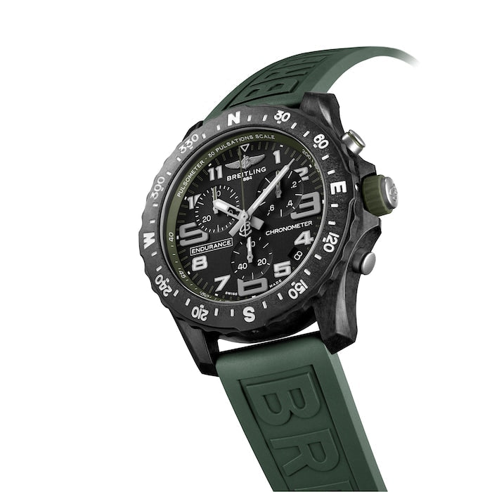  Shop Authentic Breitling Endurance Pro Black Dial Green Rubber Strap Watch for Men - X82310D31B1S1 - Luxxuri