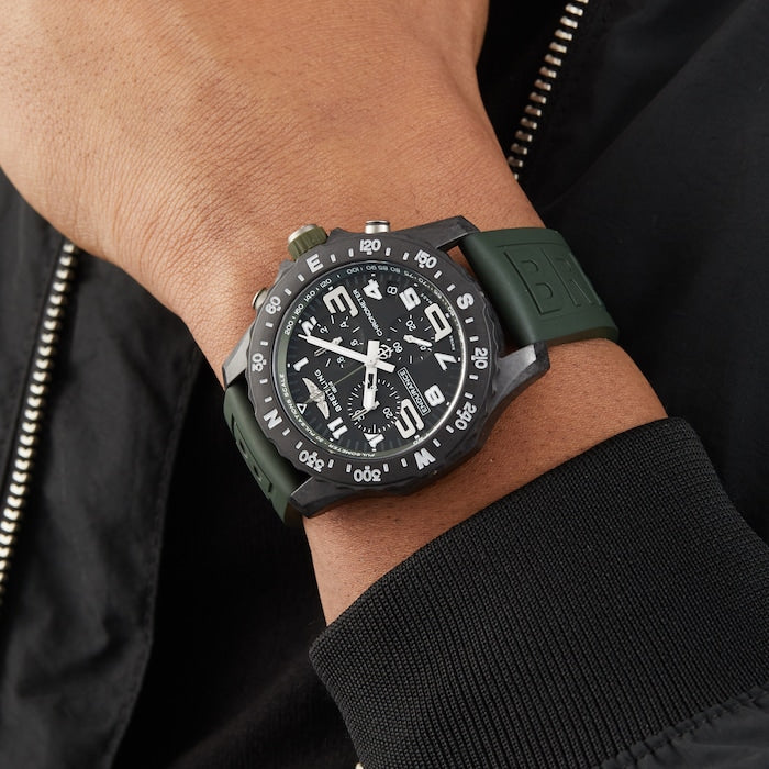  Shop Authentic Breitling Endurance Pro Black Dial Green Rubber Strap Watch for Men - X82310D31B1S1 - Luxxuri
