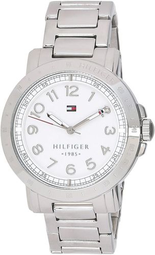  Shop Authentic Tommy Hilfiger White Dial Silver Steel Strap Watch for Women - 1781397 - Luxxuri