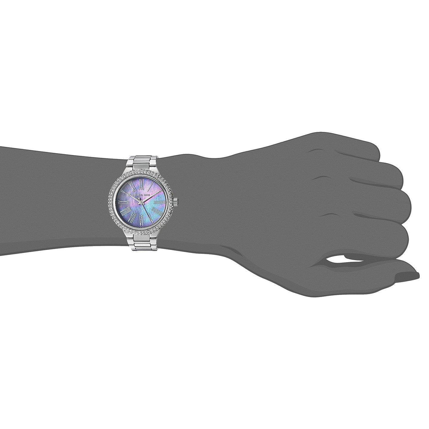  Shop Authentic Michael Kors Taryn Mother of Pearl Purple Dial Silver Steel Strap Watch For Women - MK6562 - Luxxuri