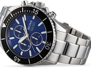  Shop Authentic Hugo Boss Ocean Edition Chronograph Blue Dial Silver Steel Strap Watch for Men - 1513704 - Luxxuri