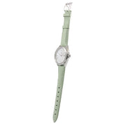  Shop Authentic Tag Heuer Formula 1 Quartz Diamonds Mother of Pearl Dial Green Leather Strap Watch for Women - WBJ131A.FC8249 - Luxxuri