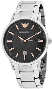  Shop Authentic Emporio Armani Renato Quartz Grey Dial Silver Steel Strap Watch For Men - AR2514 - Luxxuri