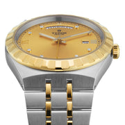 Shop Authentic Tudor Royal Automatic Diamonds Gold Dial Two Tone Steel Strap Watch for Men - M28603-0006 - Luxxuri