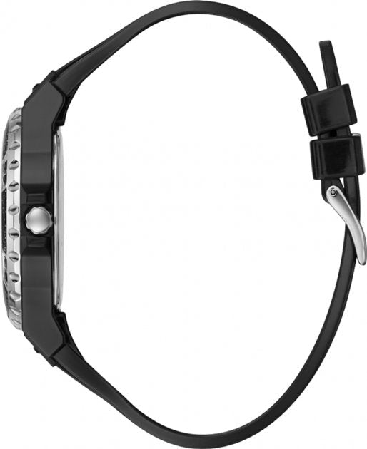  Shop Authentic Guess Limelight Diamonds Black Dial Black Rubber Strap Watch for Women - GW0041L5 - Luxxuri