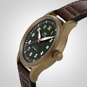  Shop Authentic IWC Pilot's Watch Automatic Spitfire Green Dial Brown Leather Strap Watch for Men - IW326802 - Luxxuri