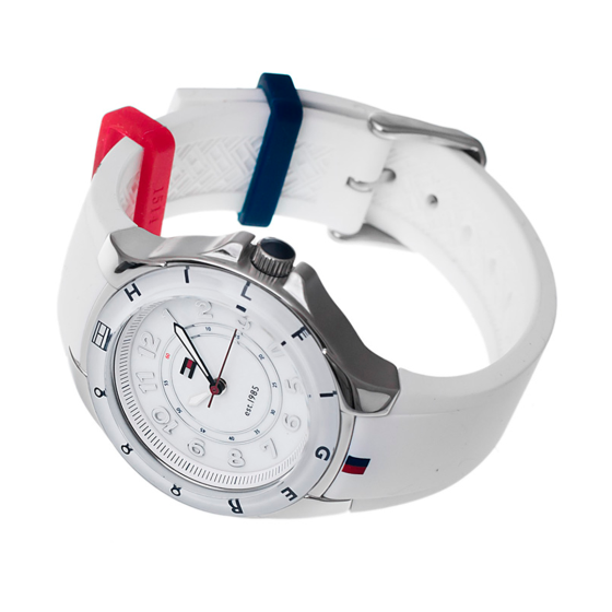  Shop Authentic Tommy Hilfiger White Dial White Rubber Strap Watch for Women - 1781271 - Luxxuri