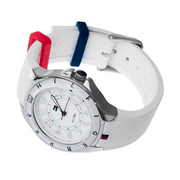  Shop Authentic Tommy Hilfiger White Dial White Rubber Strap Watch for Women - 1781271 - Luxxuri