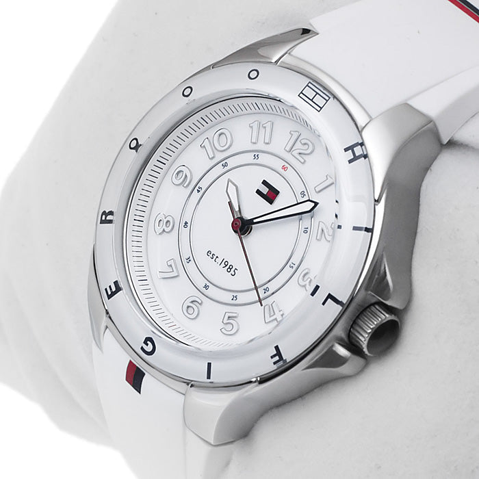  Shop Authentic Tommy Hilfiger White Dial White Rubber Strap Watch for Women - 1781271 - Luxxuri
