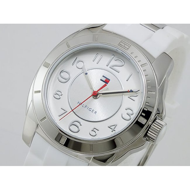  Shop Authentic Tommy Hilfiger K2 White Dial White Rubber Strap Watch for Women - 1781306 - Luxxuri